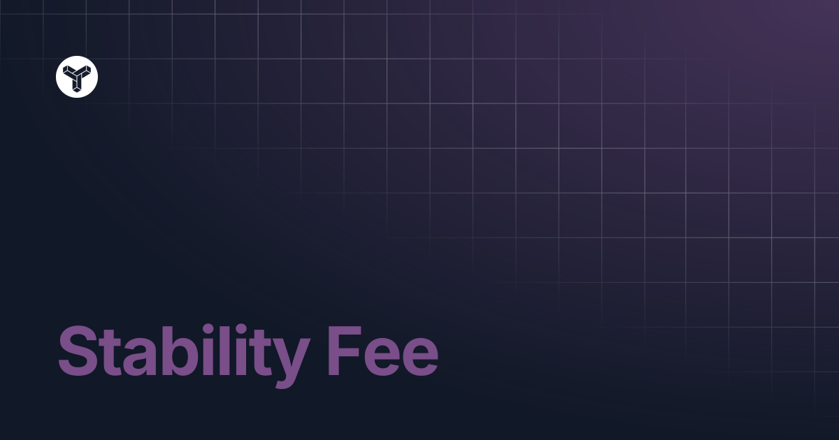 Stability Fee | YODL Docs